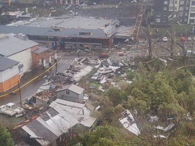Declaran Alerta Amarilla en Los Lagos por riesgo de tornados, tormentas eléctricas y remociones en masa