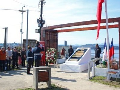 Sexta Compañía de Bomberos de Puerto Montt inaugura memorial en homenaje a sus mártires