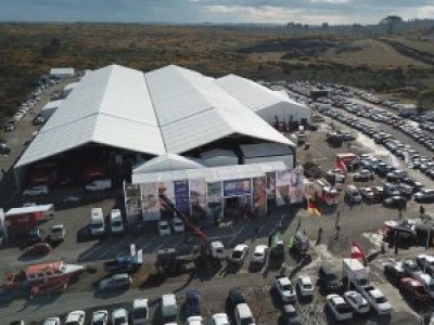 Aquasur 2026 comienza montaje sin precedentes de 20.000 m² en Ruta 5 Sur