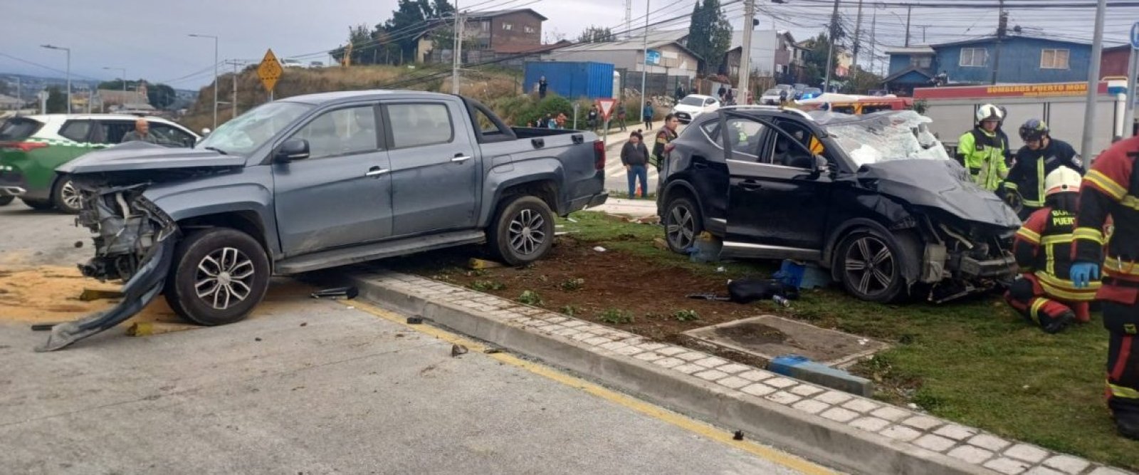 Robo termina con 7 heridos: delincuentes chocan al huir de Carabineros en Puerto Montt