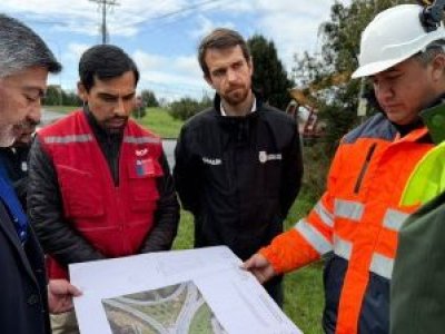 Puerto Varas inicia obras de nuevo cruce semaforizado en Línea Nueva con Ruta V-50