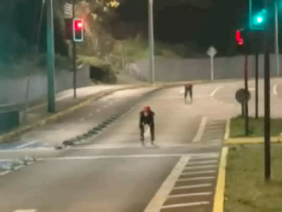 Patinadores desafían las pendientes de Puerto Montt con descenso nocturno por Ejército y Guillermo Gallardo