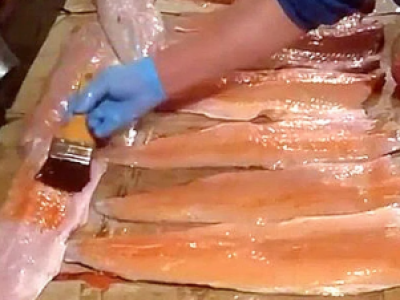 Video causa alarma en Puerto Montt: denuncian “maquillaje” de salmones para venderlos en el comercio informal